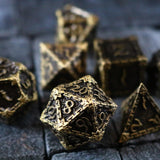 Dagger Bronze Metal DND Dice Set