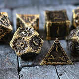 Dagger Bronze Metal DND Dice Set