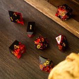 Dark Blood Handmade Resin DND Dice Set