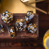 Gold Handmade Resin DND Dice Set