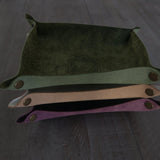 Hand Made Italian Green Pueblo Leather DND Dice Tray