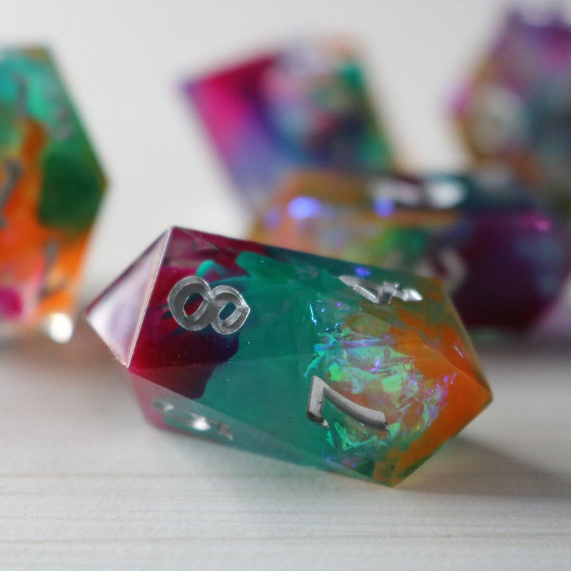 Handmade Resin DND Dice Set