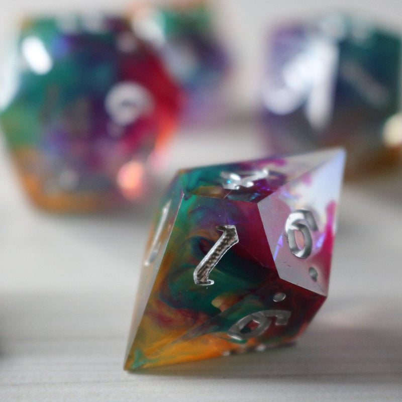 Handmade Resin DND Dice Set