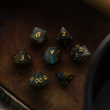 Labradorite Gemstone DND Dice Set