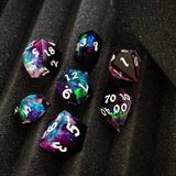 Lightning Handmade Resin DND Dice Set