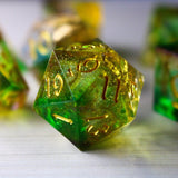 Nebula Handmade Sharp Edge Resin DND Dice Set