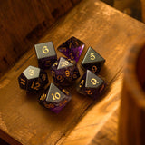 Purple Gemstone Amethyst DND Dice Set