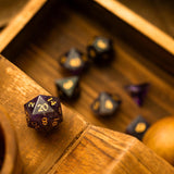 Purple Gemstone Amethyst DND Dice Set