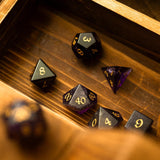 Purple Gemstone Amethyst DND Dice Set