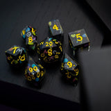 Retro Handmade Resin DND Dice Set