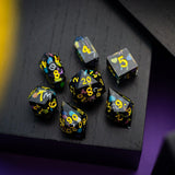 Retro Handmade Resin DND Dice Set