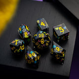 Retro Handmade Resin DND Dice Set