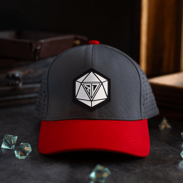 Runic D20 Snapback Hat | RPG Dice Cap for DND & Tabletop Gamers