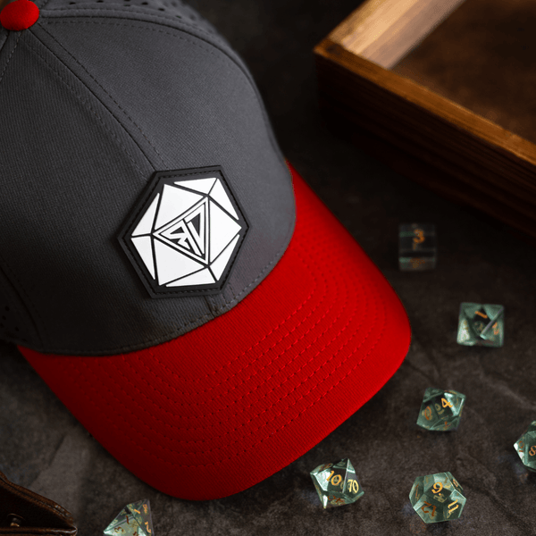 Runic D20 Snapback Hat | RPG Dice Cap for DND & Tabletop Gamers