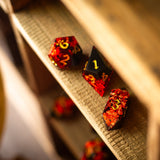 Dark Blood Handmade Resin DND Dice Set