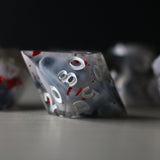 Smoke And Blood Handmade Resin DND Dice Set