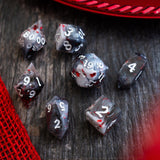 Smoke And Blood Handmade Resin DND Dice Set