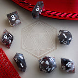 Smoke And Blood Handmade Resin DND Dice Set