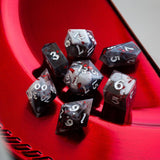 Smoke And Blood Handmade Resin DND Dice Set