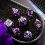 Space Bear Handmade Resin DND Dice Set