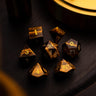 Yellow Tigers Eye Gemstone DND Dice Set