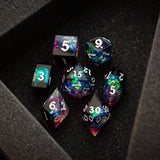 Lightning Handmade Resin Dice Set RPG Game DND MTG Tabletop Gaming