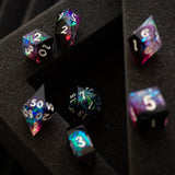 Lightning Handmade Resin Dice Set RPG Game DND MTG Tabletop Gaming