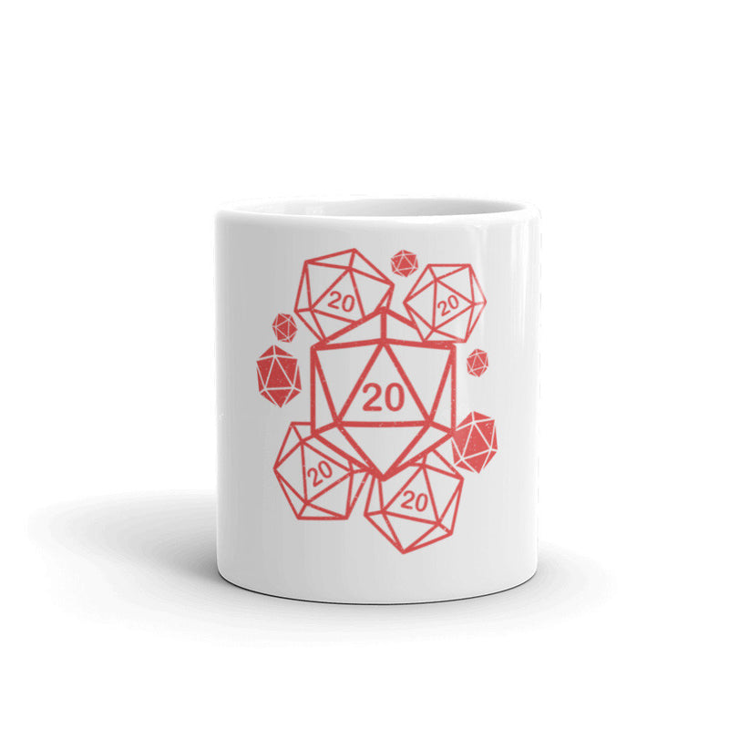 Etsy Mug- Dice Art - DND - Gift For Dnd- Coffee - D20 Gift- Game Master - Adventure - RPG