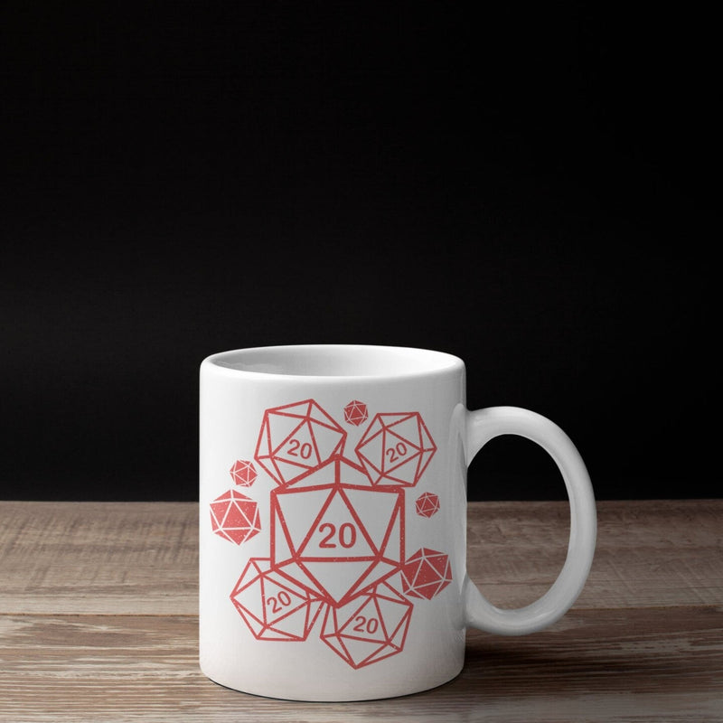 Etsy Mug- Dice Art - DND - Gift For Dnd- Coffee - D20 Gift- Game Master - Adventure - RPG