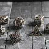 Dragon Hollow Metal Dice Set RPG Game DND MTG Tabletop Gaming