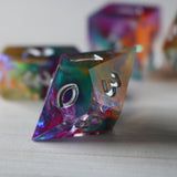 Handmade Resin Dice Set RPG Game DND MTG Tabletop Gaming