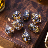 Gold Handmade Resin Dice Set RPG Game DND MTG Tabletop Gaming