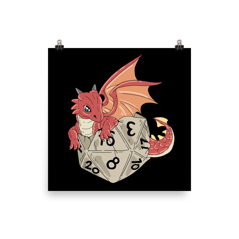 DND Wall Art - Dragon Hatching - DND - Gift For Dnd - D20 Gift Picture –  Runic Dice